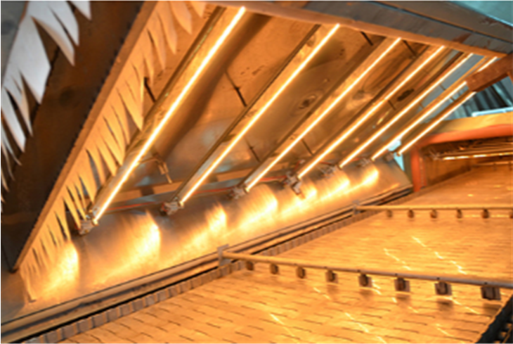 linear clear quartz IR heater