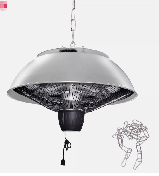 Waterproof heater for pergola